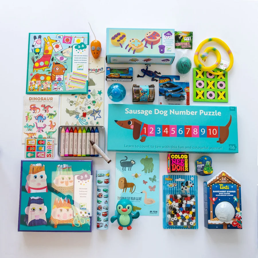 Adventskalender-Inhalt Junge, 3-4 Jahre