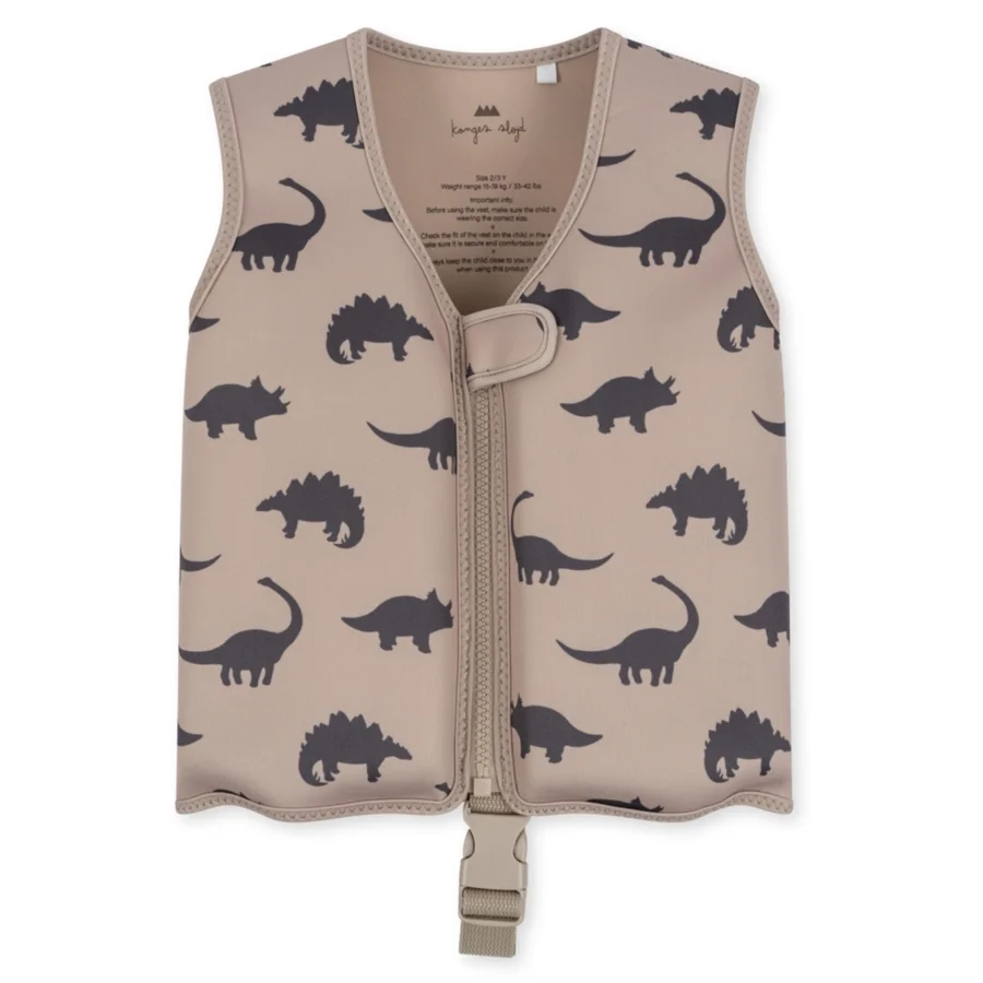Konges Sløjd Neopren svømmevest, dino silhouette