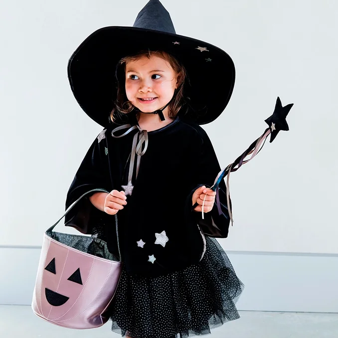 Mimi & Lula Zauberstab Hexe Gertrude Halloween, schwarz