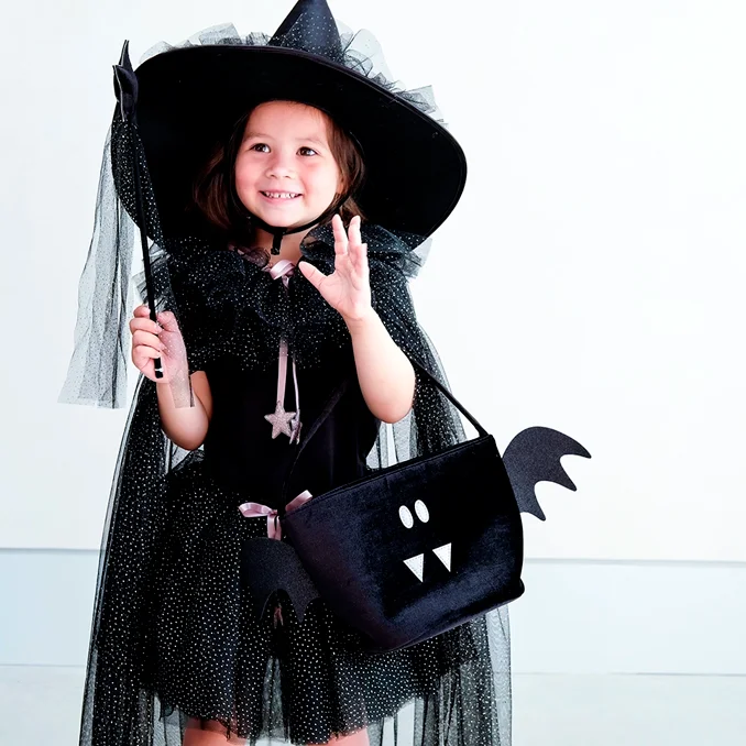 Mimi & Lula Trick or treat Eimer, Fledermaus schwarz