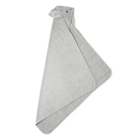 Liewood Albert Babyhandtuch mit Kapuze, rabbit - dumbo grey