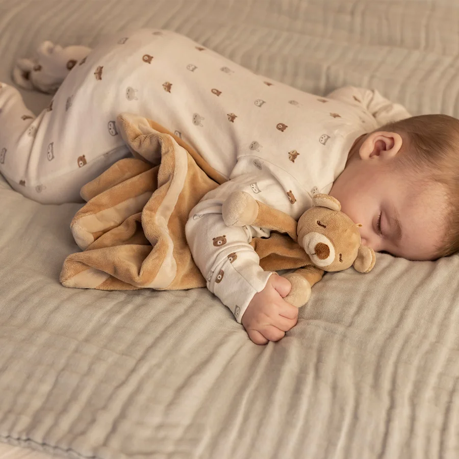 Diinglisar Schnuffeltuch Teddybär, Braun