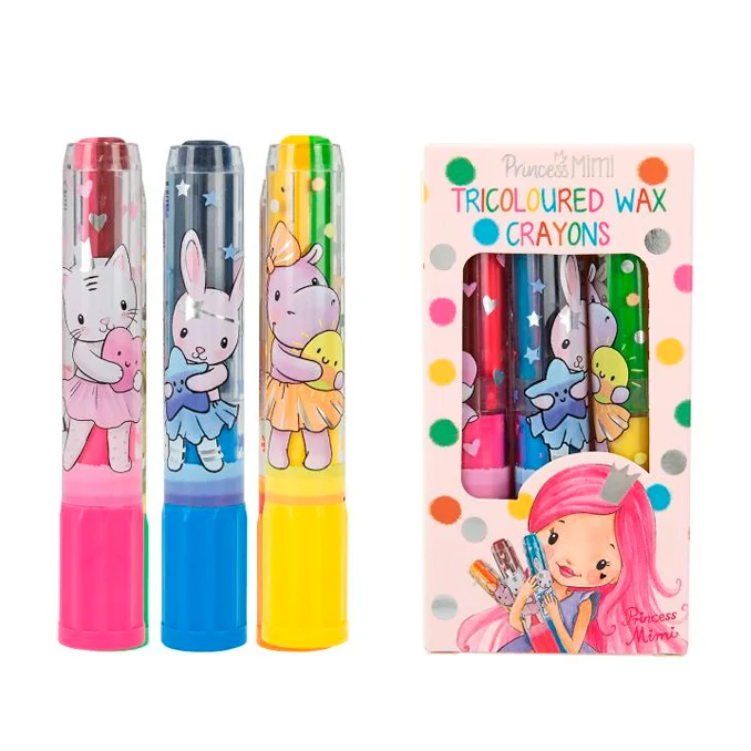 Creative Studio Princess Mimi 3er-Set 3-farbige Wachsmalstifte