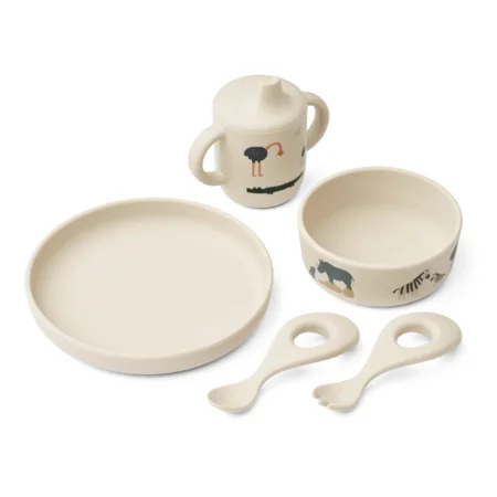 Geschirrset All Together, sandy, Liewood
