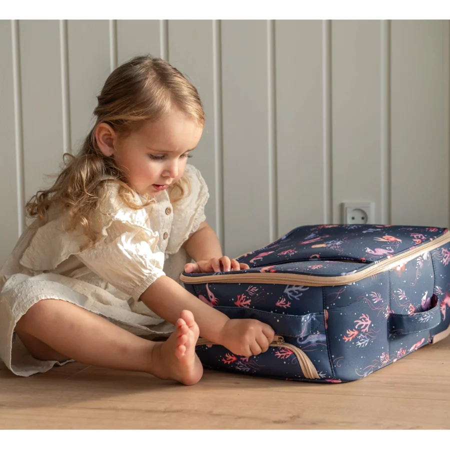 Kinderkoffer aus recyceltem RPET, rainbow reef , Filibabba