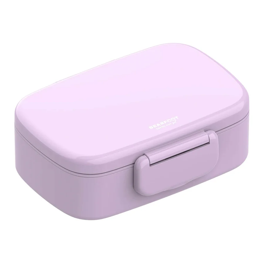 Bearfoot Bento Brotdose mit Raumeinteilungen, 760 ml - lila