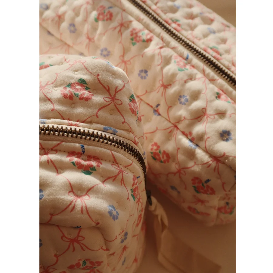 Konges Sløjd kleiner gesteppter Kulturbeutel, fleur decor