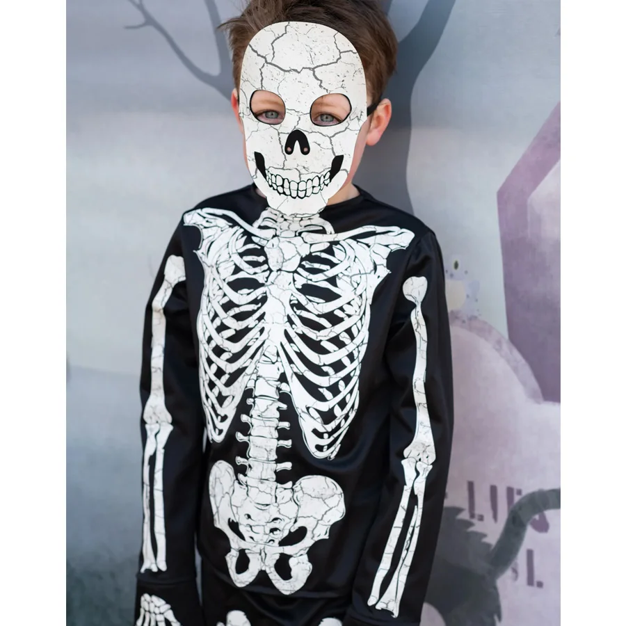 Great Pretenders Glow In The Dark Skelett-Set mit Maske