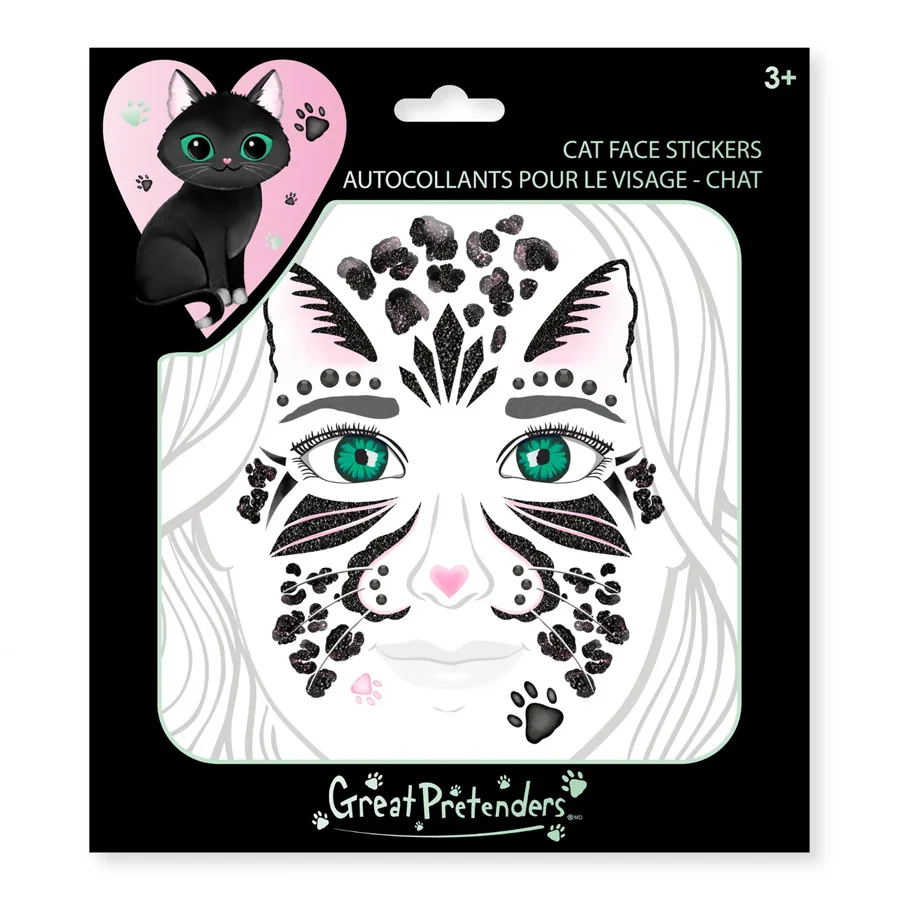 Great Pretenders Gesichtsbemalung, Schwarze Katze