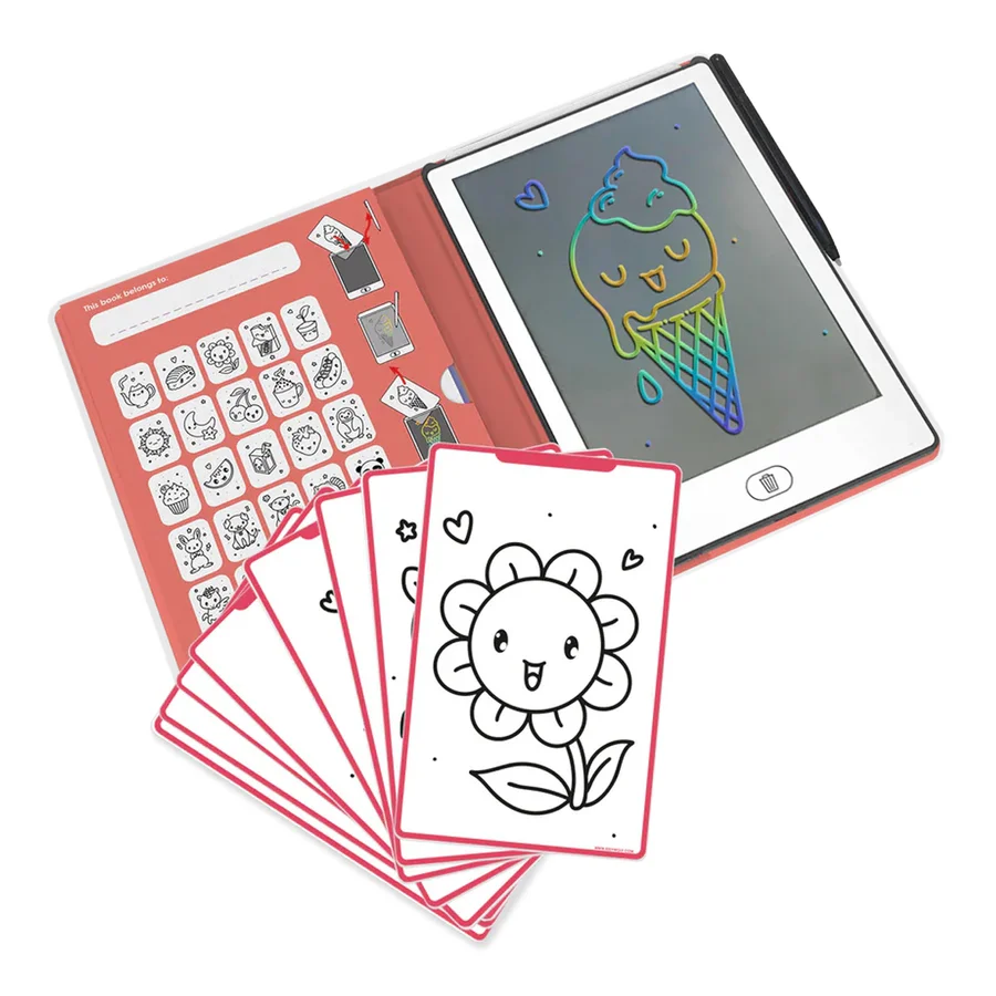 Kidydraw Mini Skizzenbuch mit LCD-Bildschirm, Kawaii