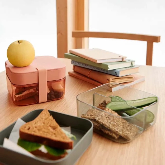 Liewood Amandine Bento Brotbox, sea blue/whale blue