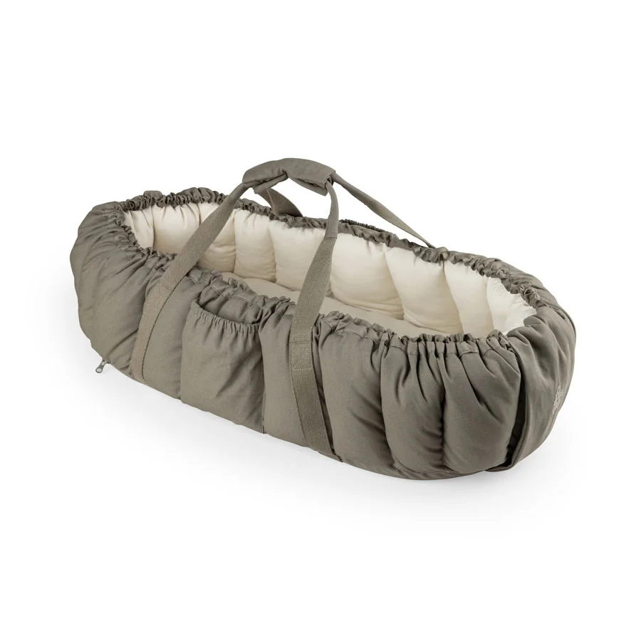 Sebra 3-i-1 Babynest, dark olive