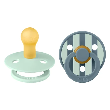 BIBS Studio Line 2er-Pack Schnuller, Größe 1 - nordic mint/petrol mix