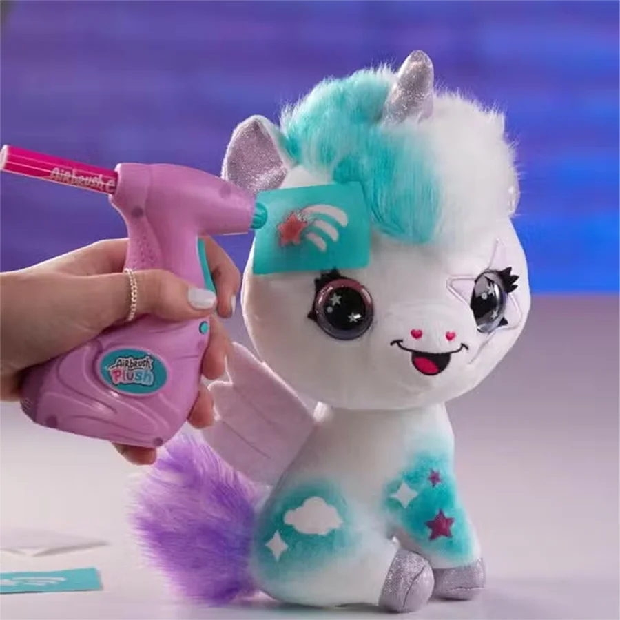Airbrush Plush Glow in The Dark Einhorn