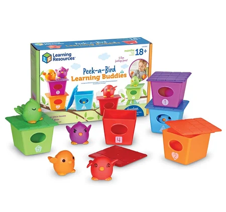 Zahlen und Farben lernen – Aktivitätssset mit Vögeln 