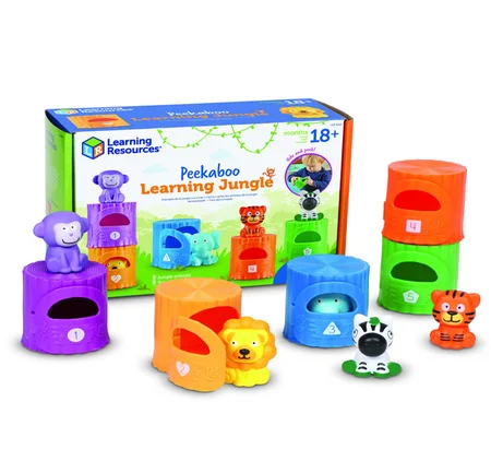 Learning Resources, Zahlen und Farben lernen - Dschungeltiere Activity Set