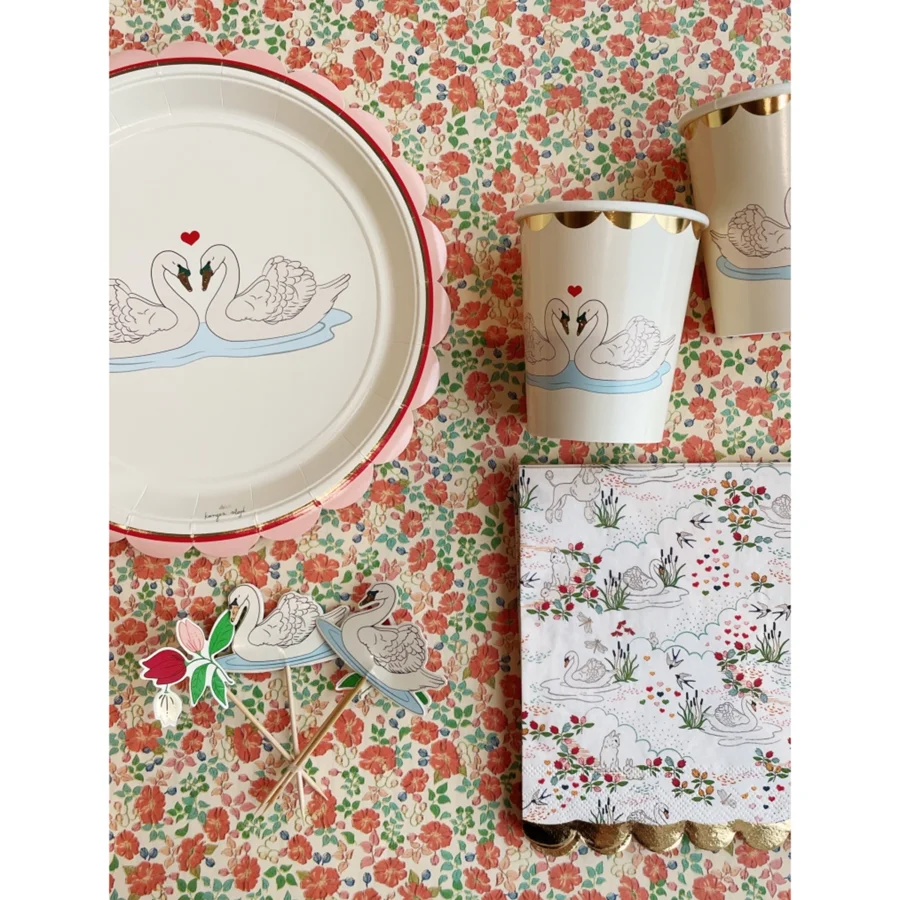 Svane Geburtstags-Pappbecher, swan, Konges Sløjd 