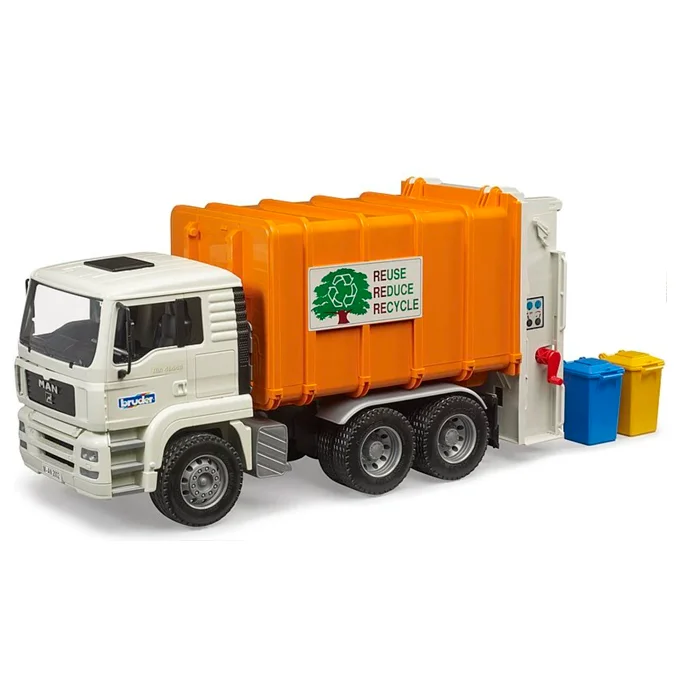 Bruder MAN TGS Müllwagen mit Heckbeladung