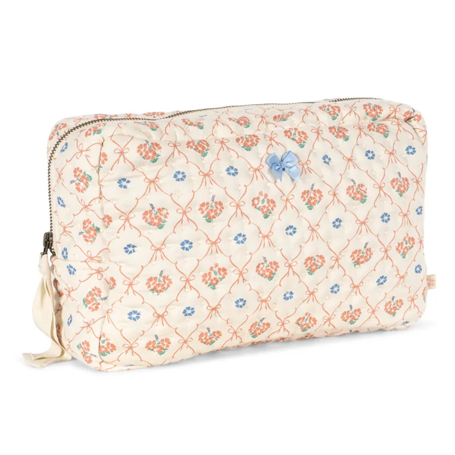 Konges Sløjd gesteppter Kulturbeutel, fleur decor
