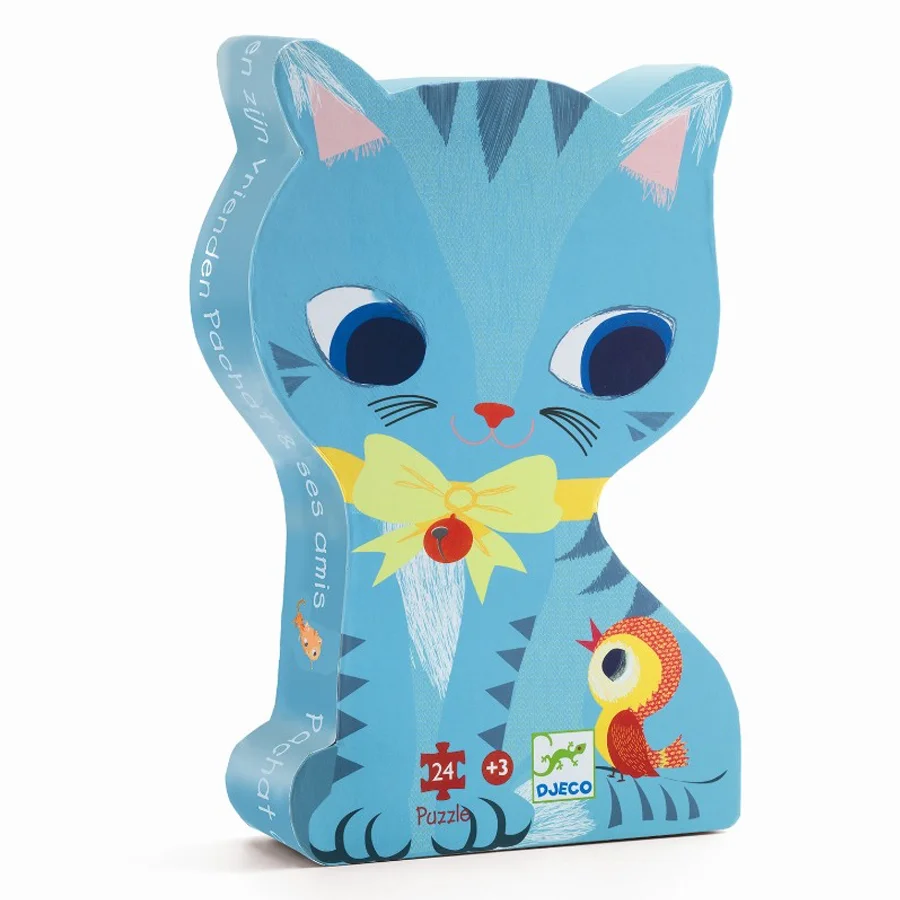 Djeco Silhouette Puzzle, Katze - 24 Teile