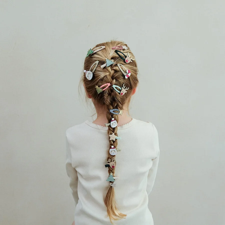 Mimi & Lula 8er-Pack Haarspangen - Mini Santa Christmas