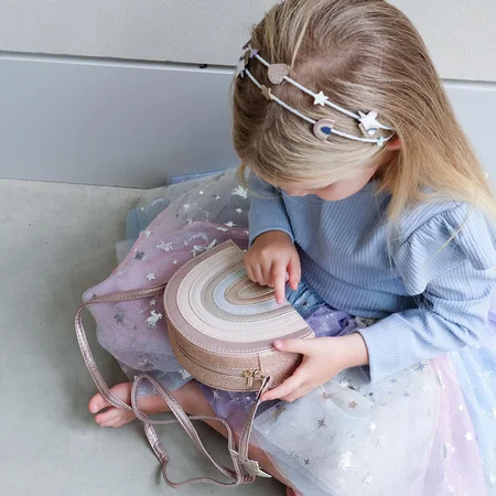 Mimi & Lula Umhängetasche, Pink Rainbow