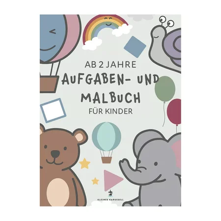 Aufgaben- und Malbuch für Kinder ab 2 Jahre