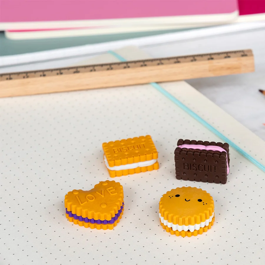 REX Radiergummi 4er-Pack, Kekse