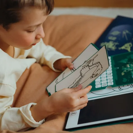 Kidydraw Mini-Skizzenbuch mit LCD-Bildschirm, Animal Around the World