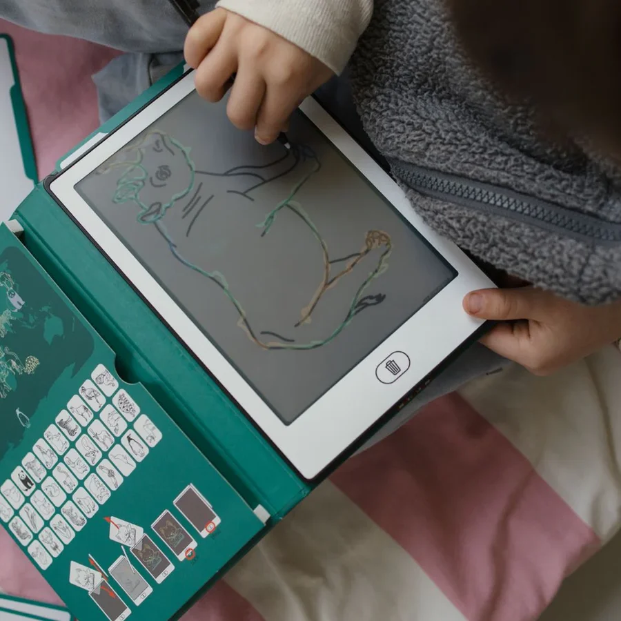 Kidydraw Mini-Skizzenbuch mit LCD-Bildschirm, Animal Around the World