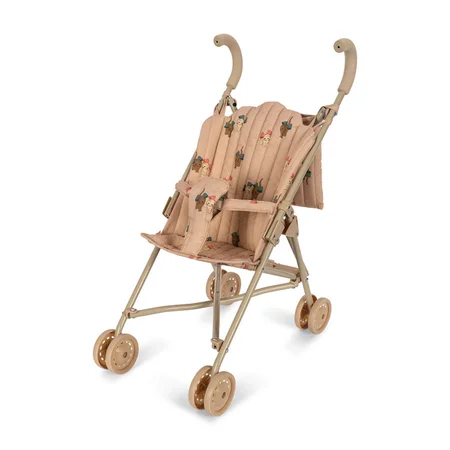 Konges Sløjd Puppen-Buggy, bow kitty pink