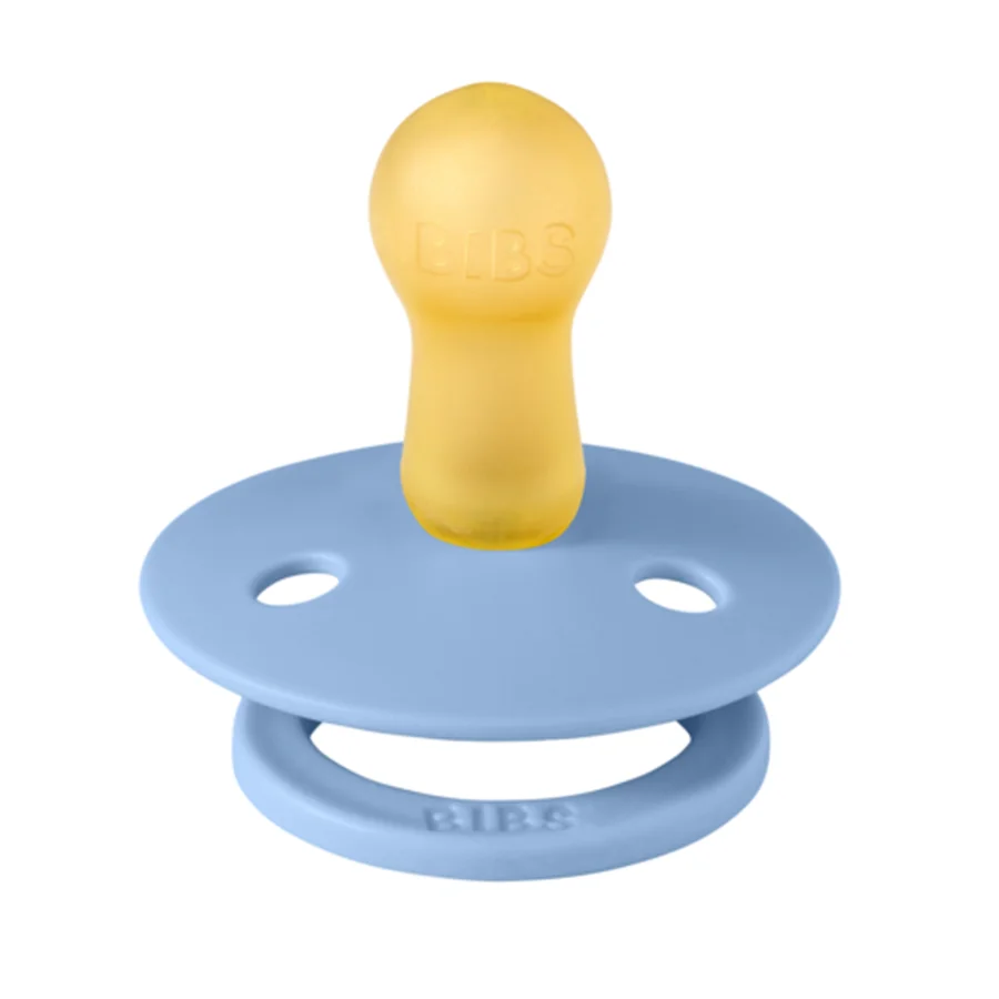 Studio Colour Pin Naturkautschuk-Schnuller, Größe 2, sky blue, BIBS     