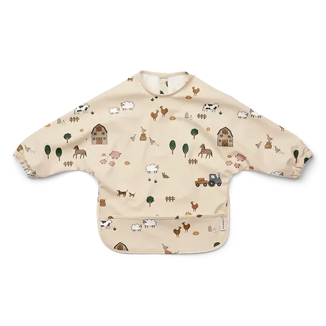 Liewood Merle Lätzchen mit Armen, farm/sandy