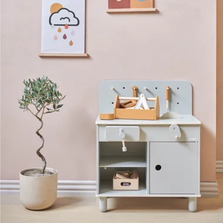 FLEXA Play Werkzeugbank, naturgrau
