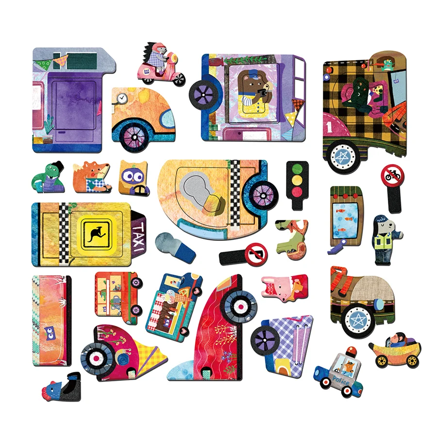 MierEdu Magnetisk Legesæt, Biler