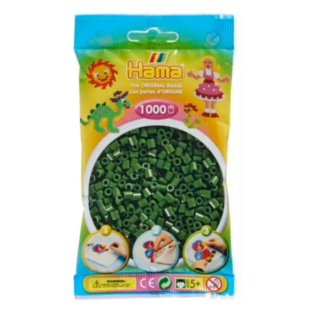 Hama Midi Bügelperlen 1000 stk, waldgrün