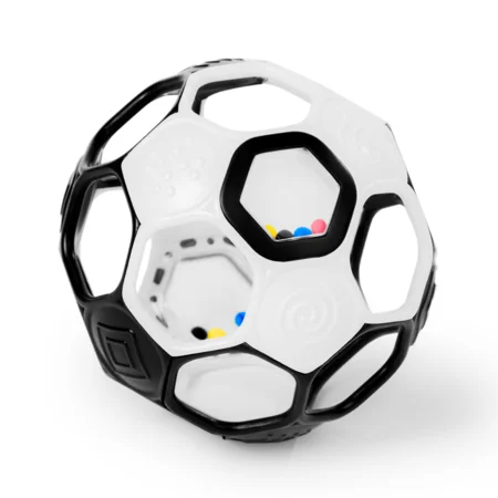 Fussball, schwarz-weiss, Oball