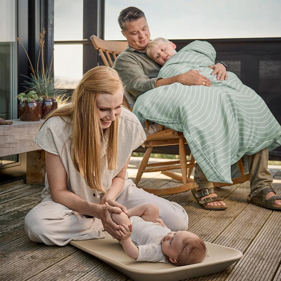 Leander Junior-Bettwäsche, organic, Woodland sage green