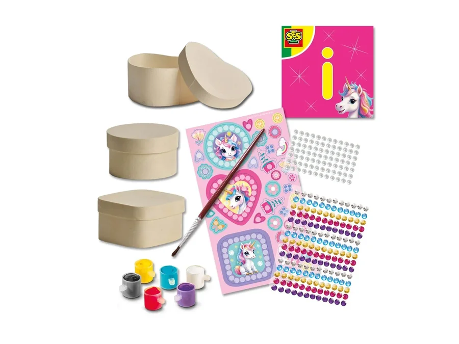 SES Creative Diamant Mosaik – DIY Schmuckkästchen mit Einhorn