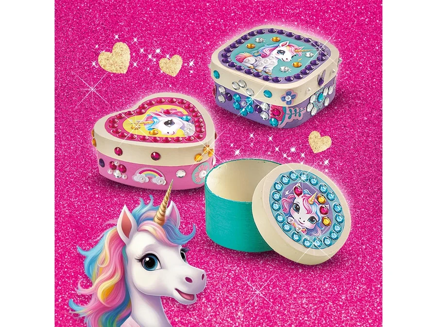 SES Creative Diamant Mosaik – DIY Schmuckkästchen mit Einhorn