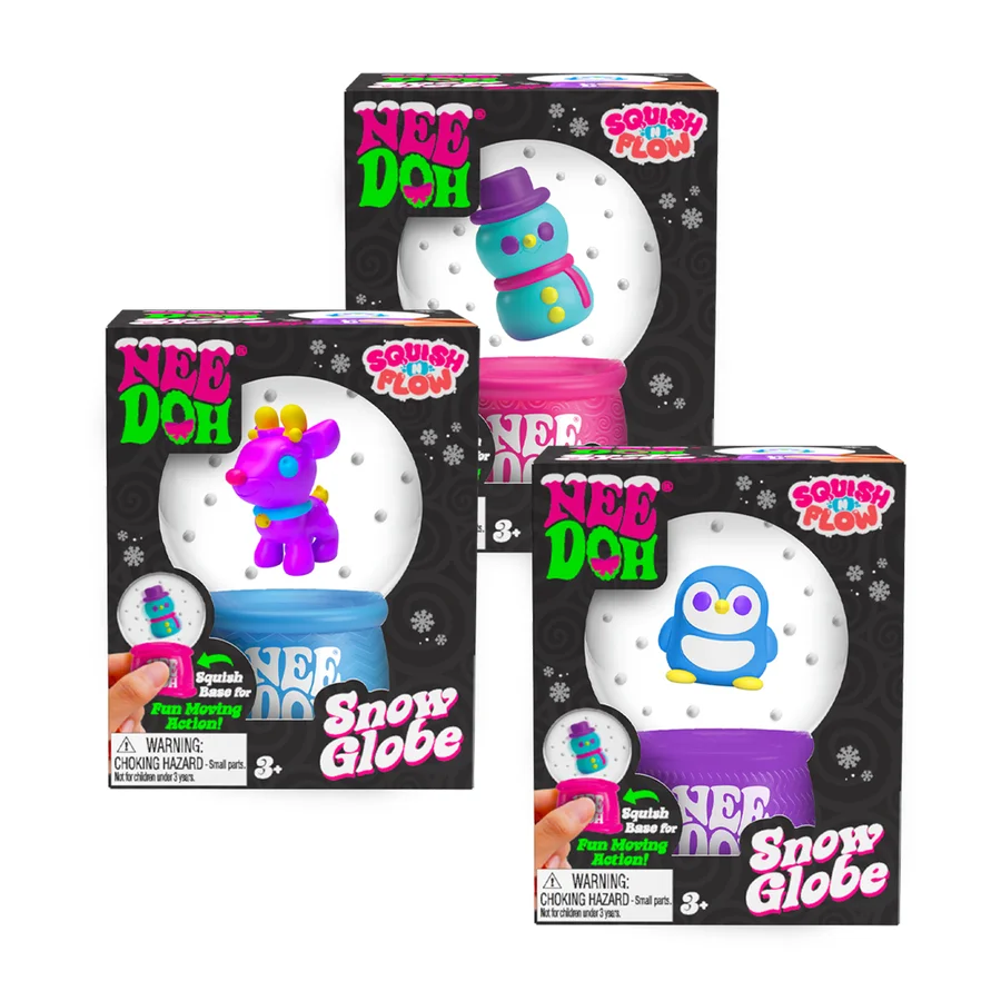 Needoh Squish N Flow Schneekugel, verschiedene Varianten