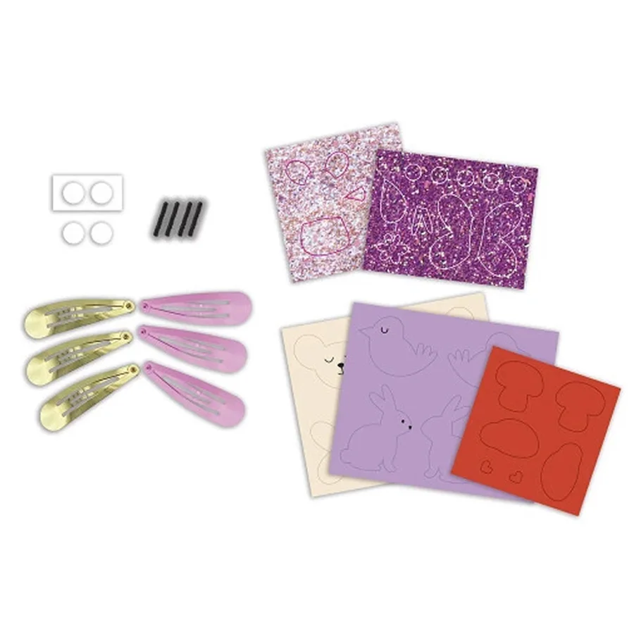 Janod Glitter Haarsprungen, Flower Garden