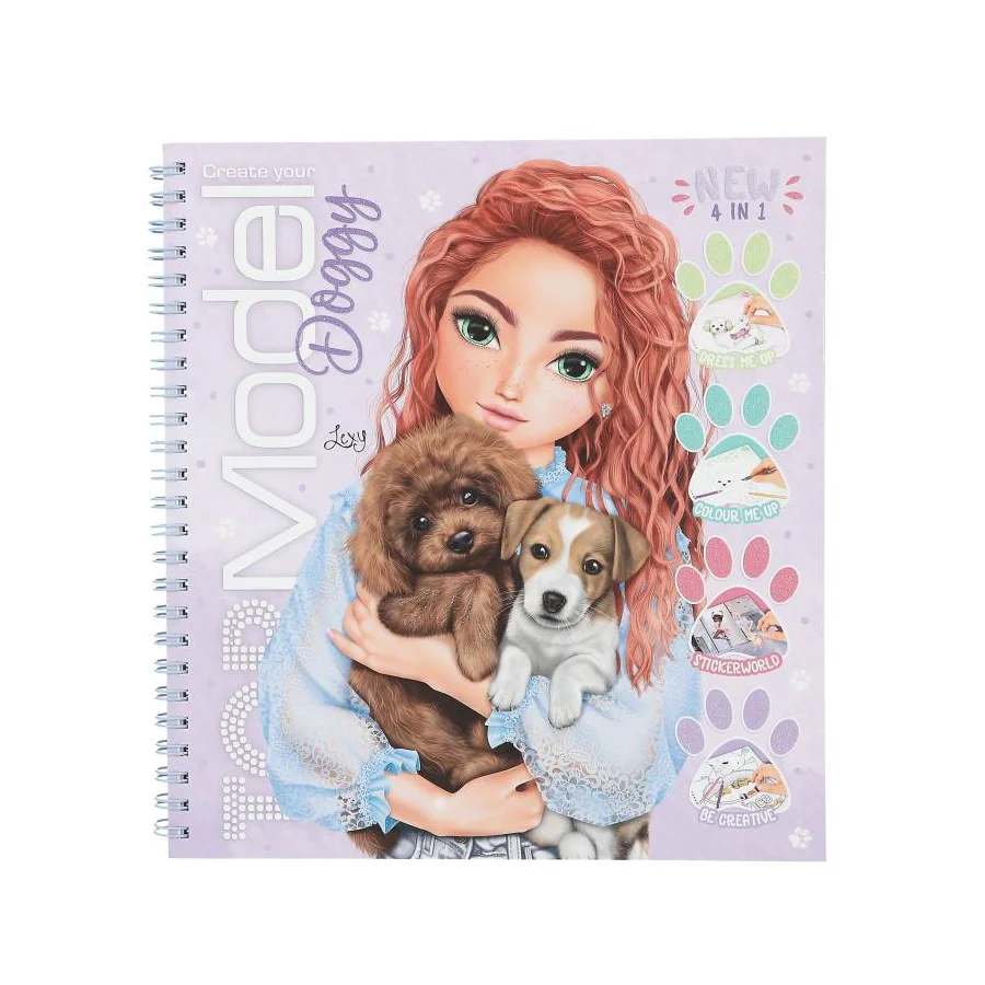 TOPModel Doggy Aktivitets- og Malebog