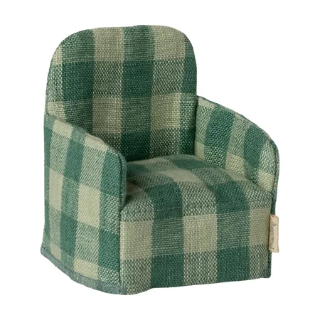 Maileg Sessel, grünes Karo
