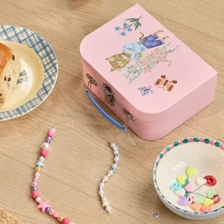 Rice Kartonkoffer 3er-Pack Nathalie Lété Druck, Rosa