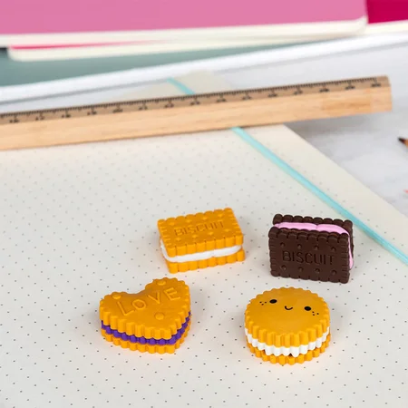 REX Radiergummi 4er-Pack, Kekse