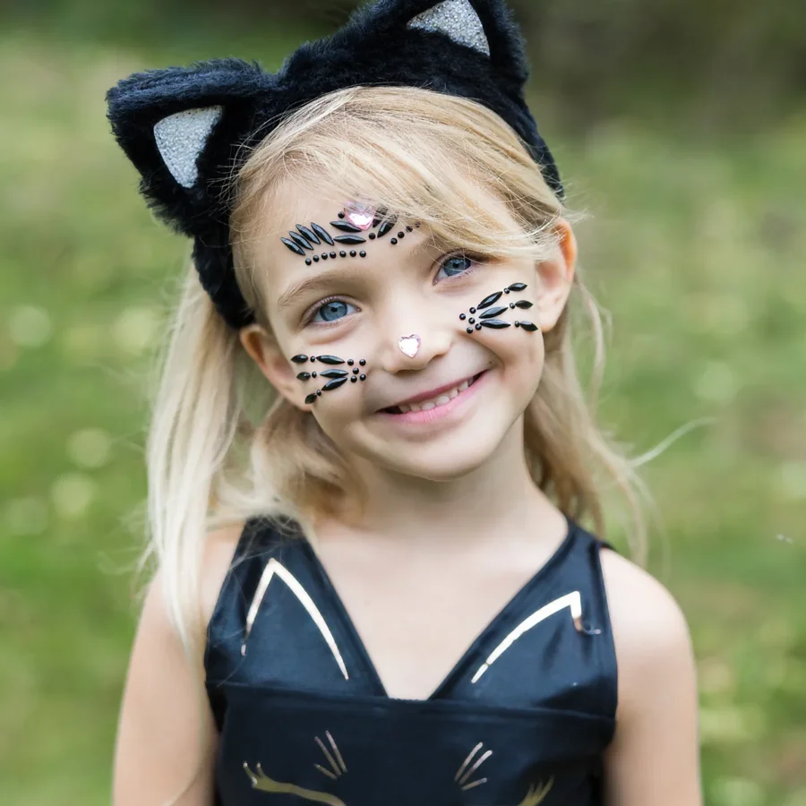 Gesichtsschmuck- Black Cat, Great Pretenders 