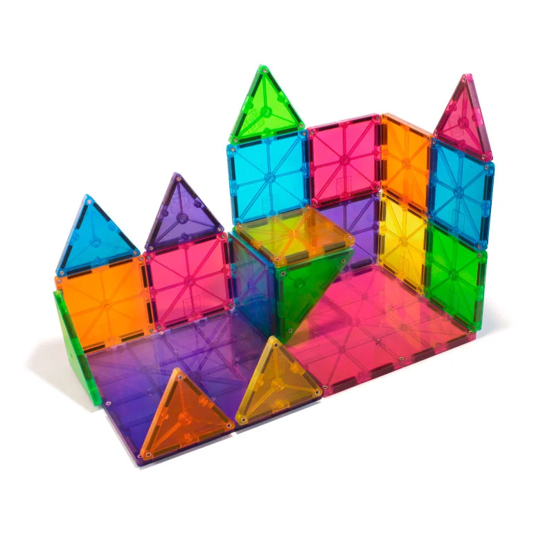 Magnetbausteine, clear - 32 Teile, Magna-Tiles 
