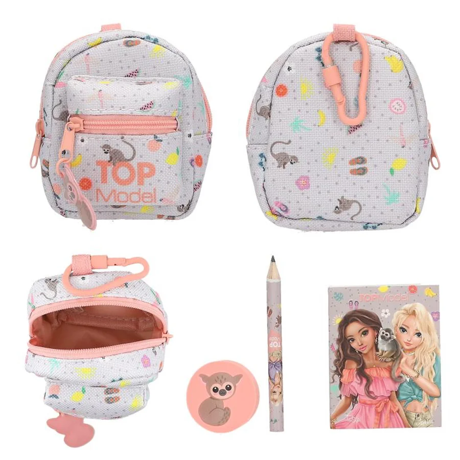 TOPModel Micro Stationay Rucksack mit Karabinerhaken, sortiert