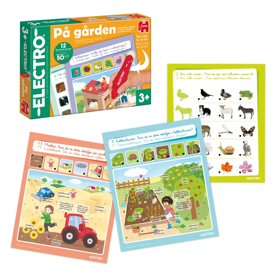 Jumbo Electro Lærespil Med Lyspen - Gården